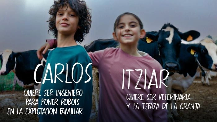 Con lácteos de origen español, Carlos e Itziar te lo agradecen